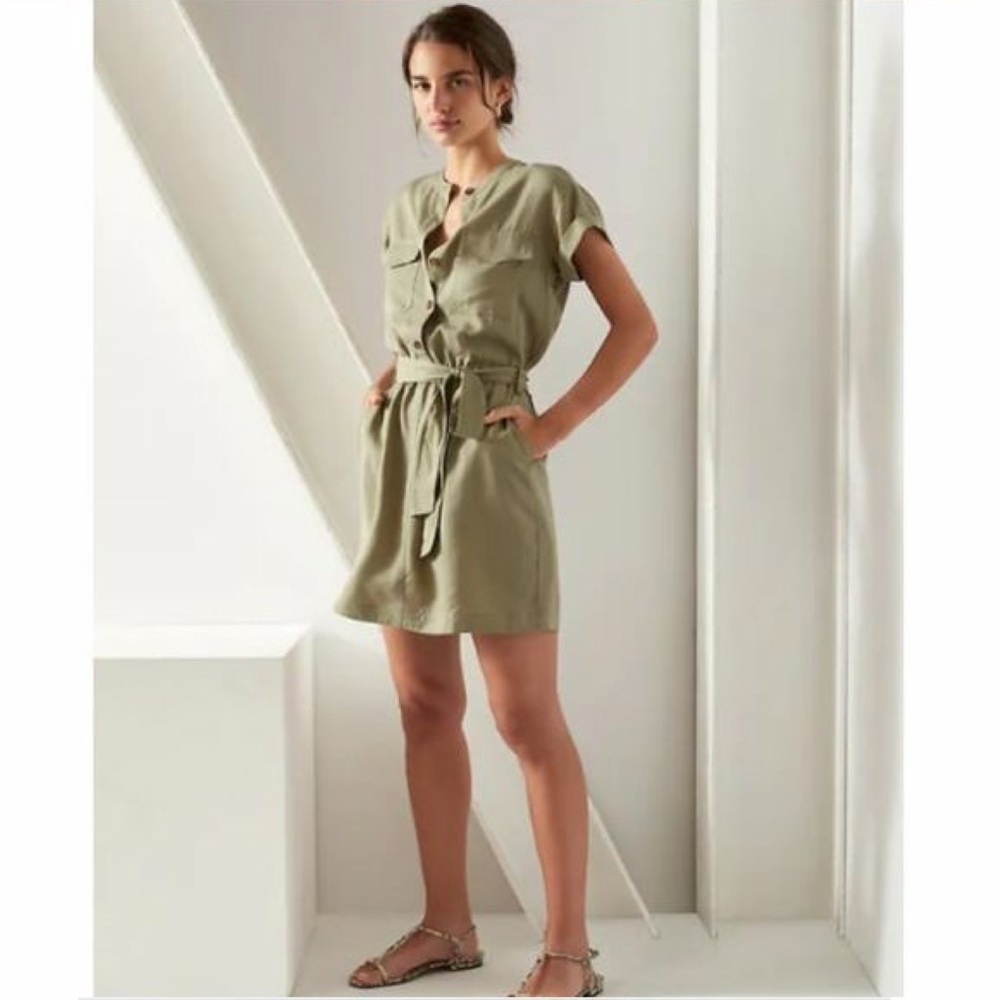 Banana Republic Utility Shirt Dress